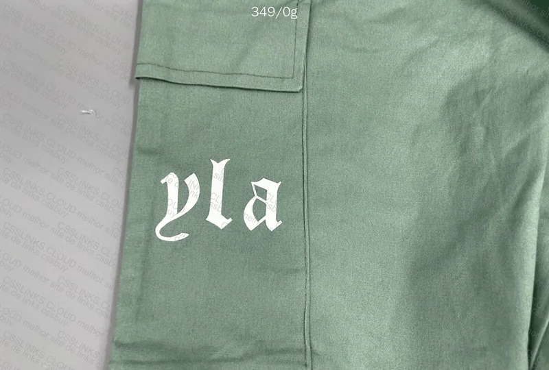 YungLA Green Cargo Pants 4