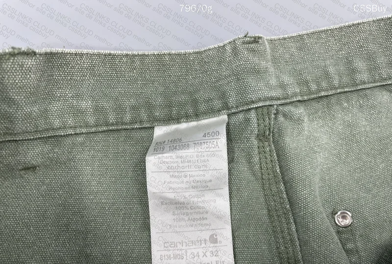 Carhartt Carpenter Moss Green Pants 3