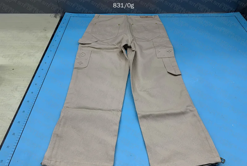 White Louis Vuitton Carpenter Pants 2