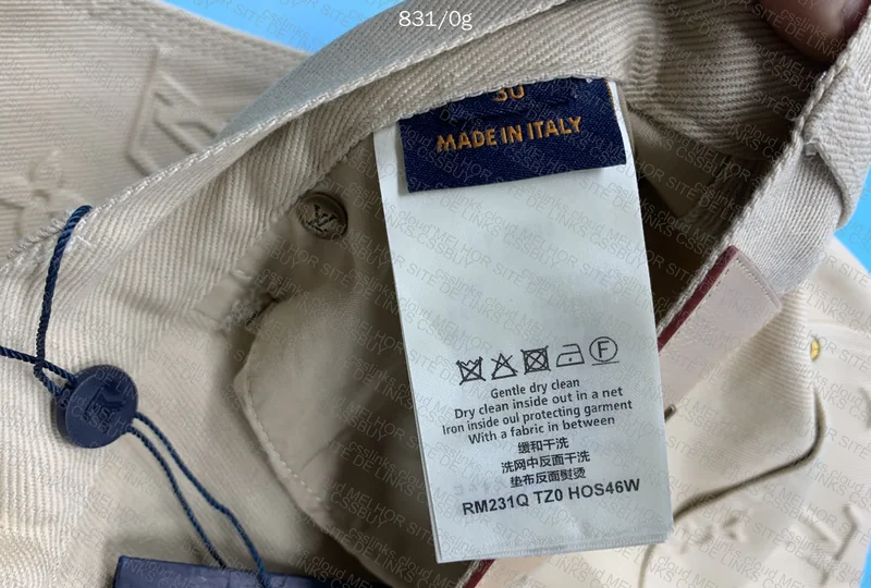 White Louis Vuitton Carpenter Pants 5