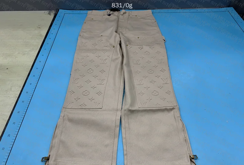 White Louis Vuitton Carpenter Pants 6