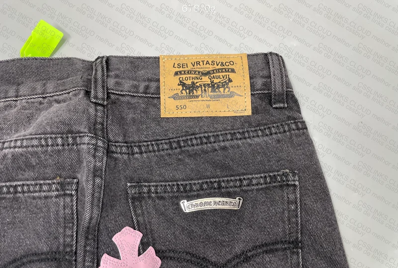 Chrome Hearts Pants with Pink Details