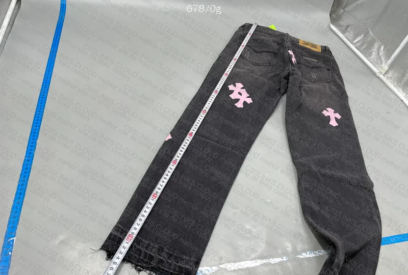 Chrome Hearts Pants with Pink Details 2