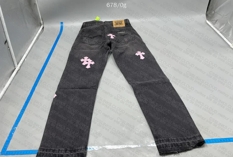 Chrome Hearts Pants with Pink Details 3