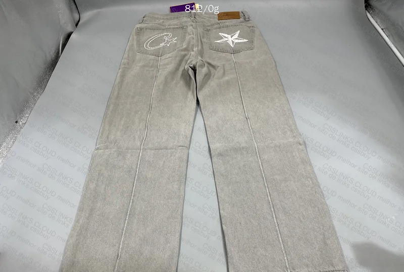 Corteiz Devil Island Denim Pants 4