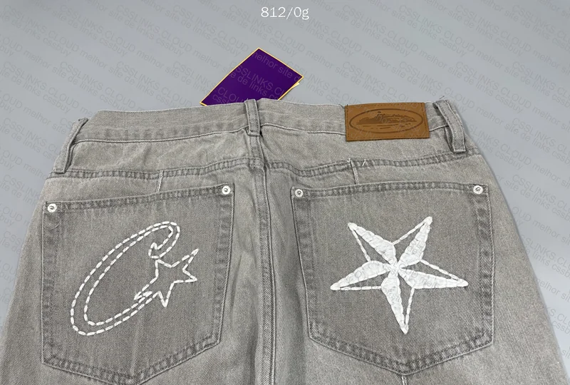 Corteiz Devil Island Denim Pants 5