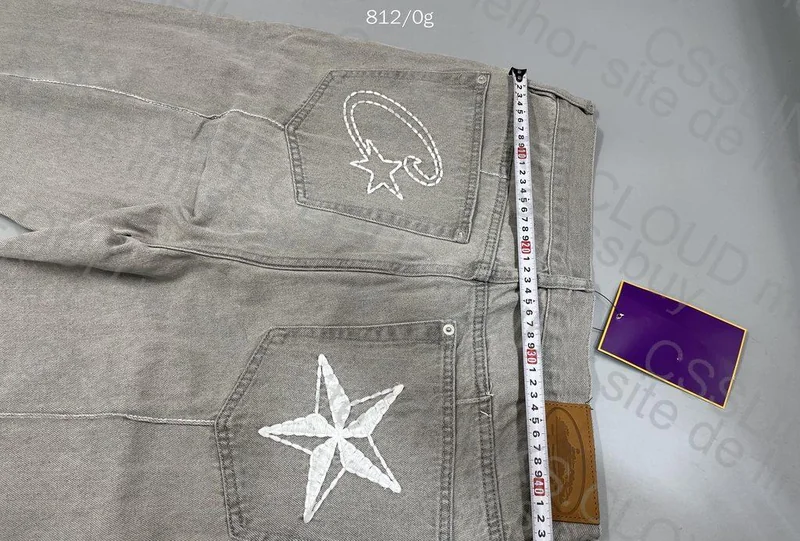 Corteiz Devil Island Denim Pants 6