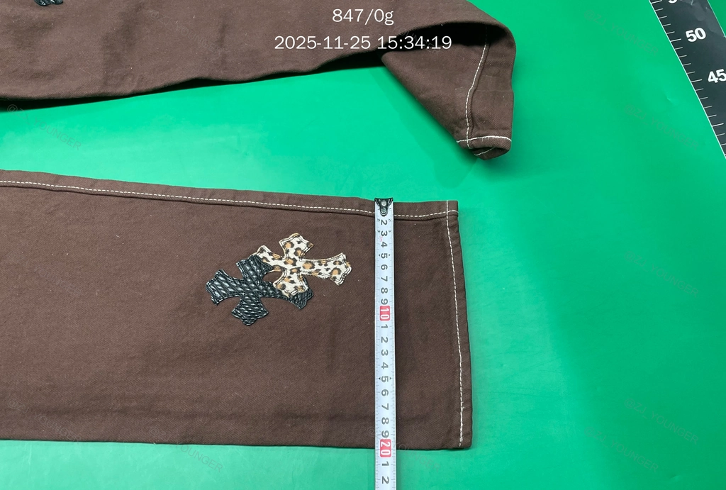 Chrome Hearts Crocodile Leather Pants by DUCK ZJ_YOUNGER 2