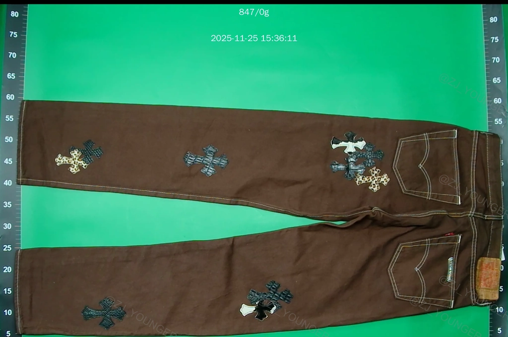 Chrome Hearts Crocodile Leather Pants by DUCK ZJ_YOUNGER 9