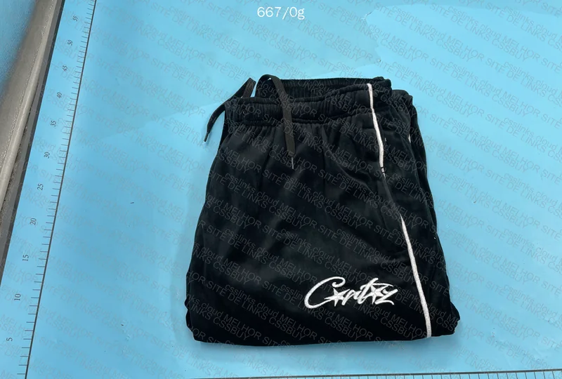 Black Velvet Corteiz Pants
