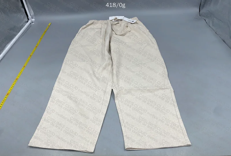 Zara Beige Linen Pants 2