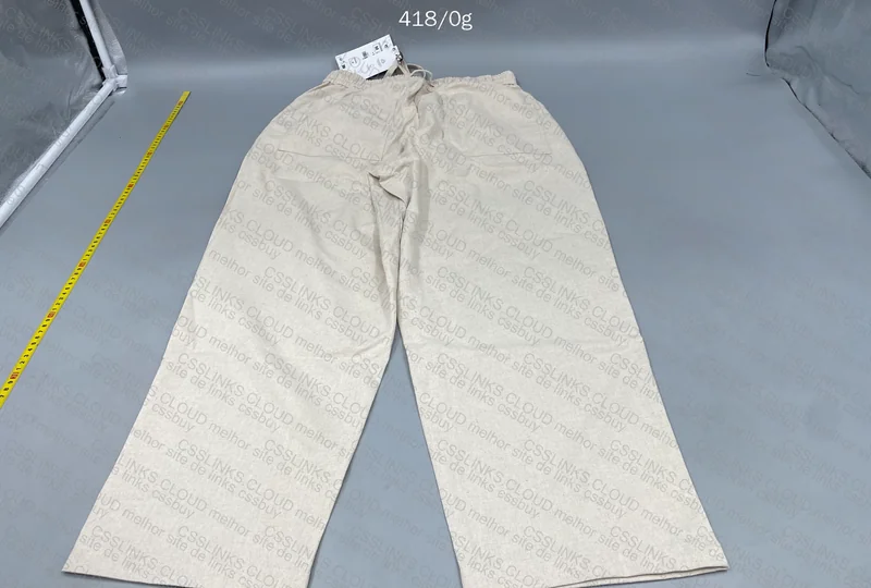 Zara Beige Linen Pants 3