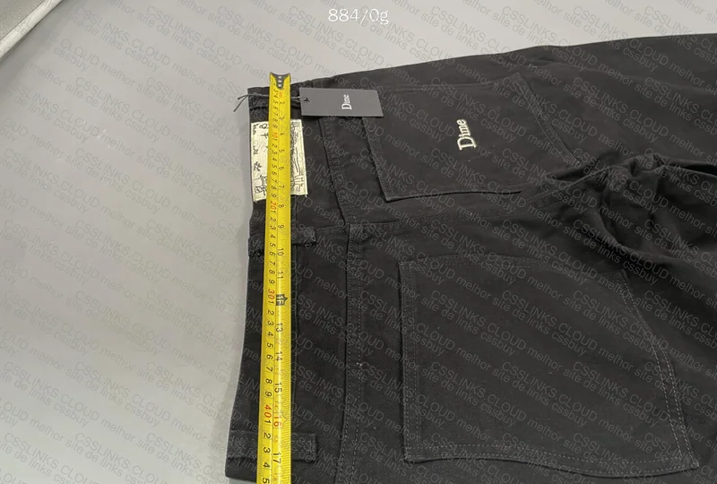 Dime Black Pants (with Measurements) 4