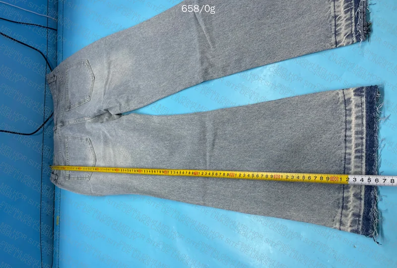 Blue Flared Pants