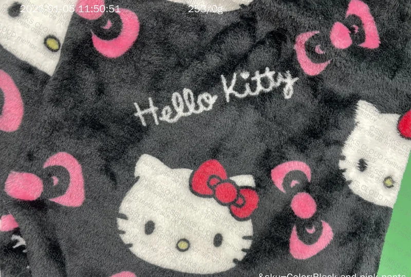 Hello Kitty Pants with Measurements 2