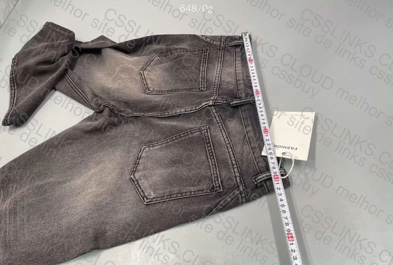 Black Baggy Jeans (with Measurements)