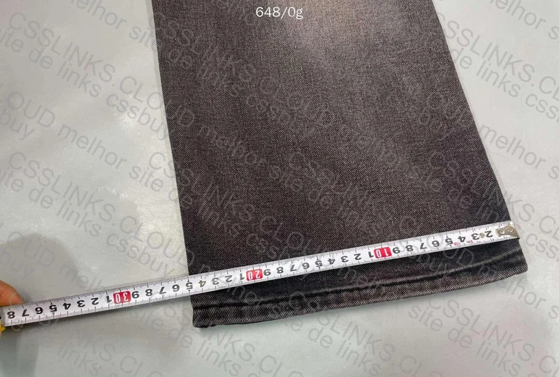 Black Baggy Jeans (with Measurements) 3