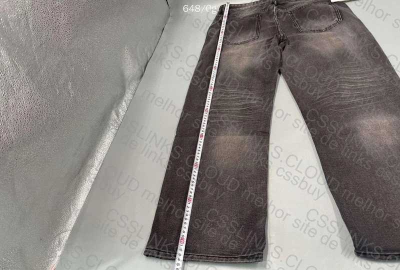Black Baggy Jeans (with Measurements) 5