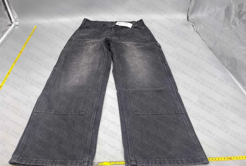Black Distressed Carpenter Jeans Pants 2
