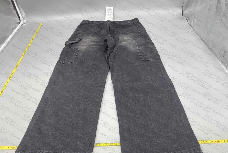 Black Distressed Carpenter Jeans Pants 3