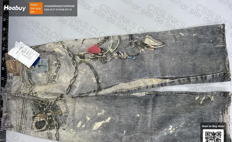 Calça jeans desenhada 4