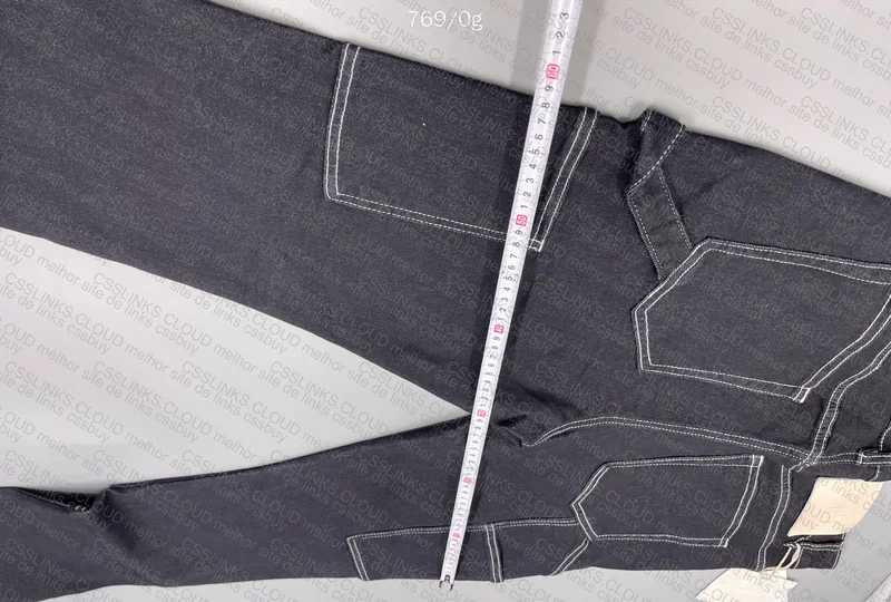 Black Flared Jeans with Questionable White Lines 9