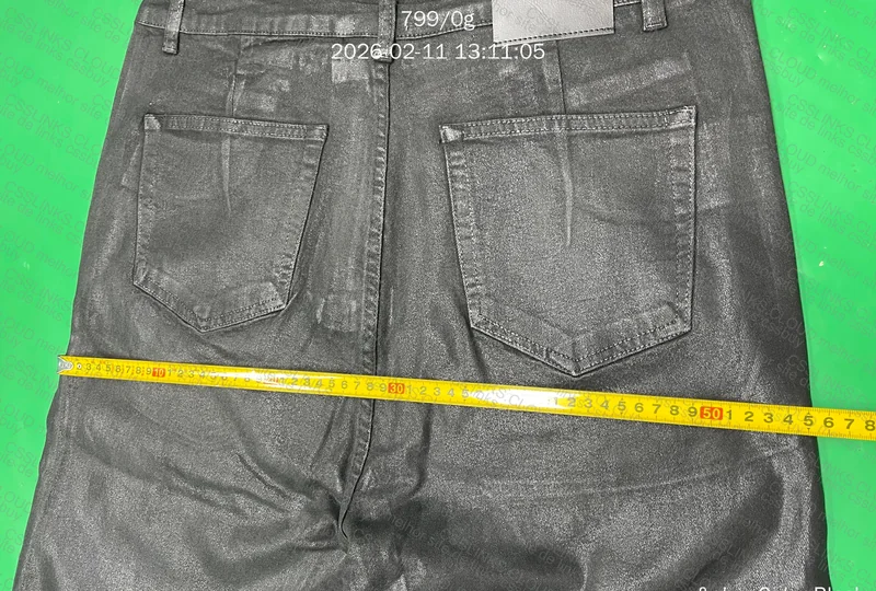 Calça Jeans MIJKO, waxed denim (com medidas)