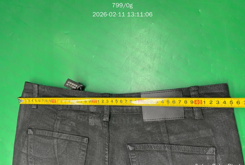 Calça Jeans MIJKO, waxed denim (com medidas) 5