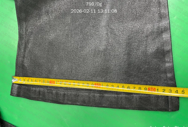 Calça Jeans MIJKO, waxed denim (com medidas) 7