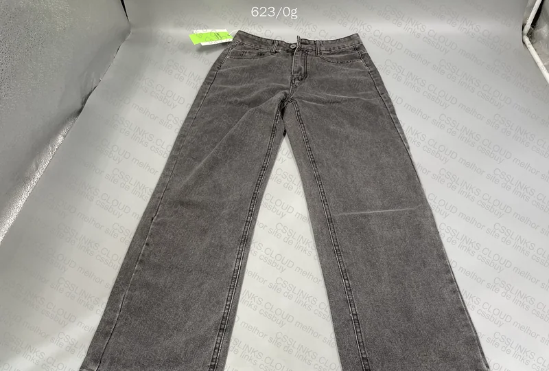Black Straight Leg Jeans with Measurements