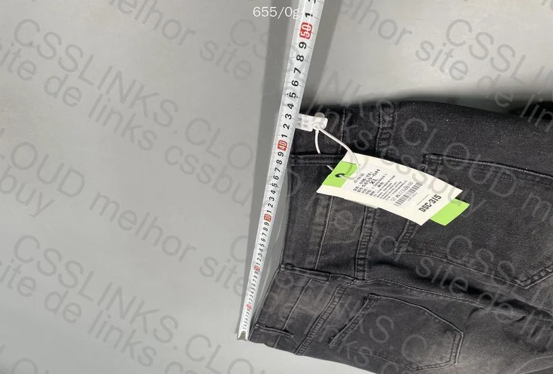 Black Straight Leg Jeans (with Measurements)