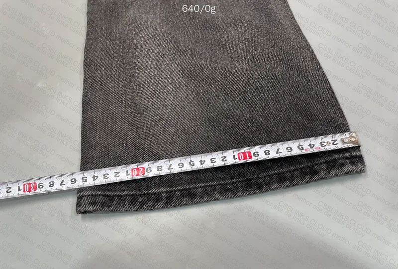 Black Straight/Baggy Jeans (with measurements)