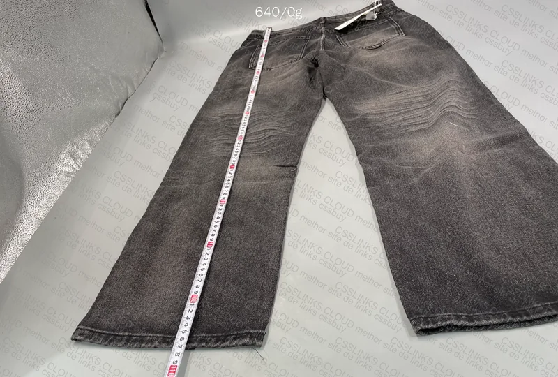 Black Straight/Baggy Jeans (with measurements) 2