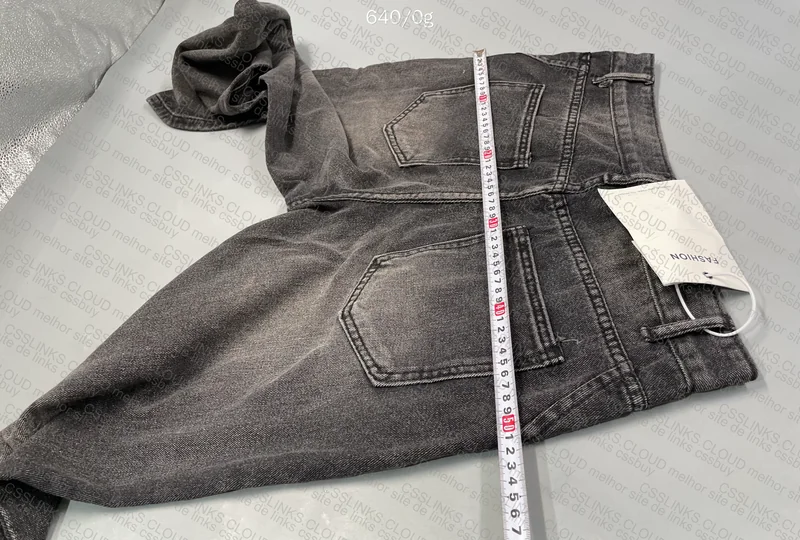 Black Straight/Baggy Jeans (with measurements) 3