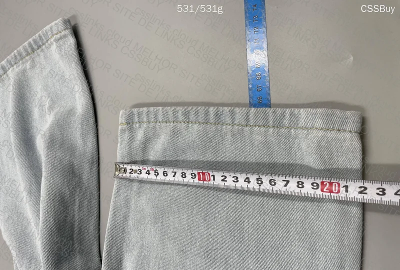 Slim Jeans with Measurements 2