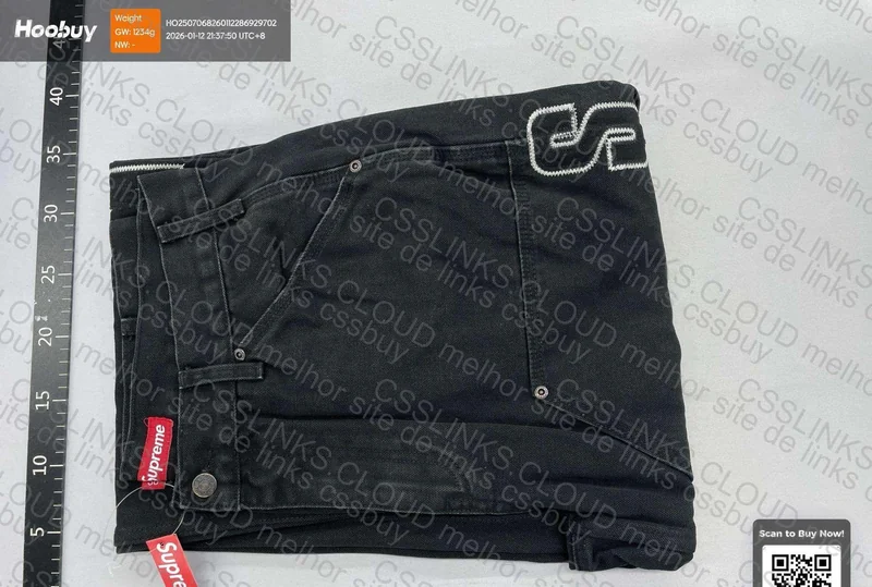 Calca jeans Supreme Reflective Double Knee Pant 5