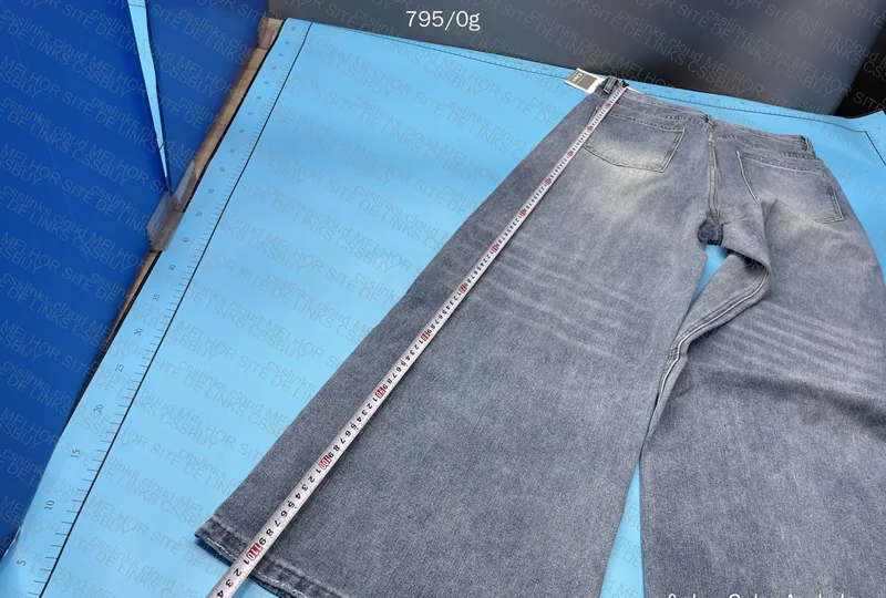 Wide Leg Jeans Pants with Measurements 3