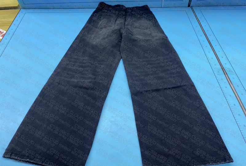 Black Wide Leg Jeans Pants 2
