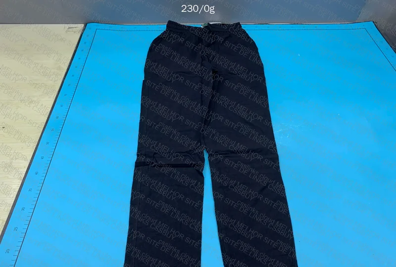 Black Beige Linen Pants 2