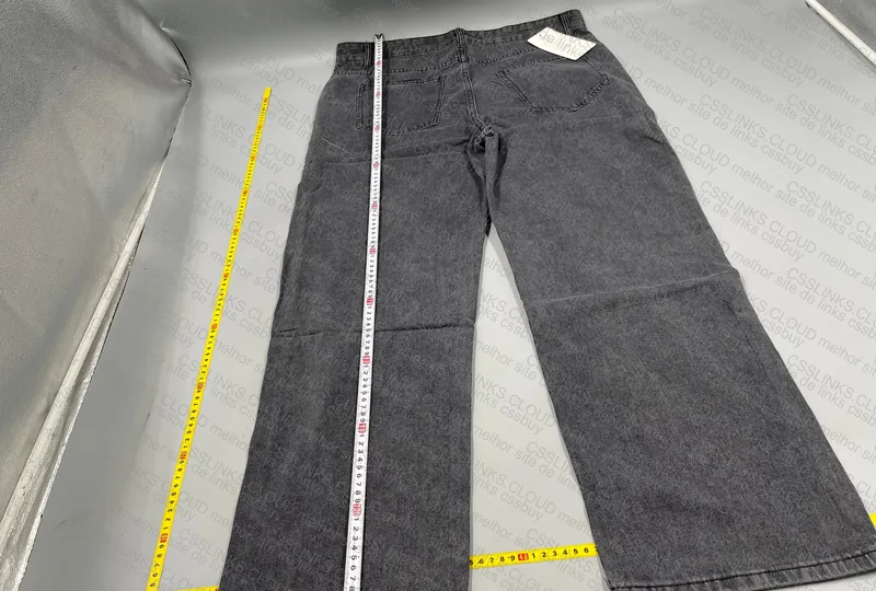 Black Wide Baggy Pants 35y + Measurements