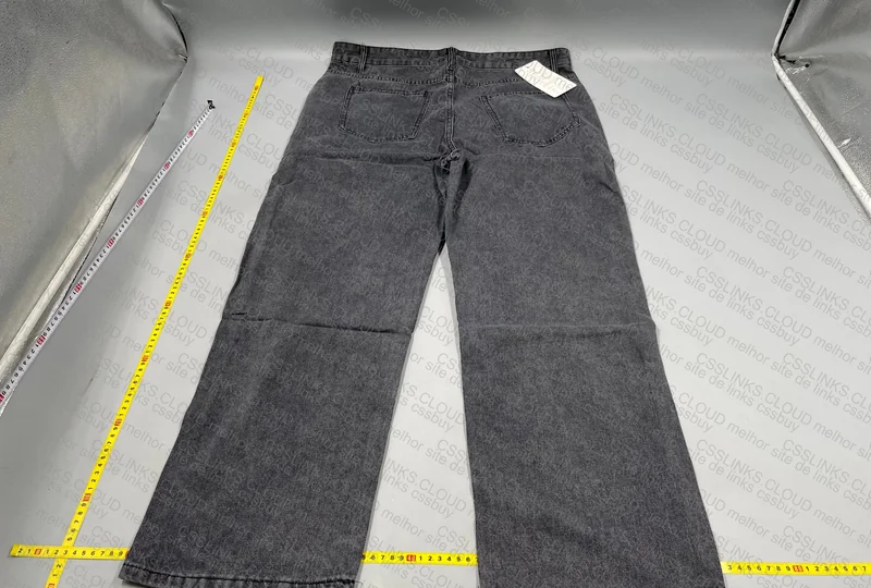 Black Wide Baggy Pants 35y + Measurements 4
