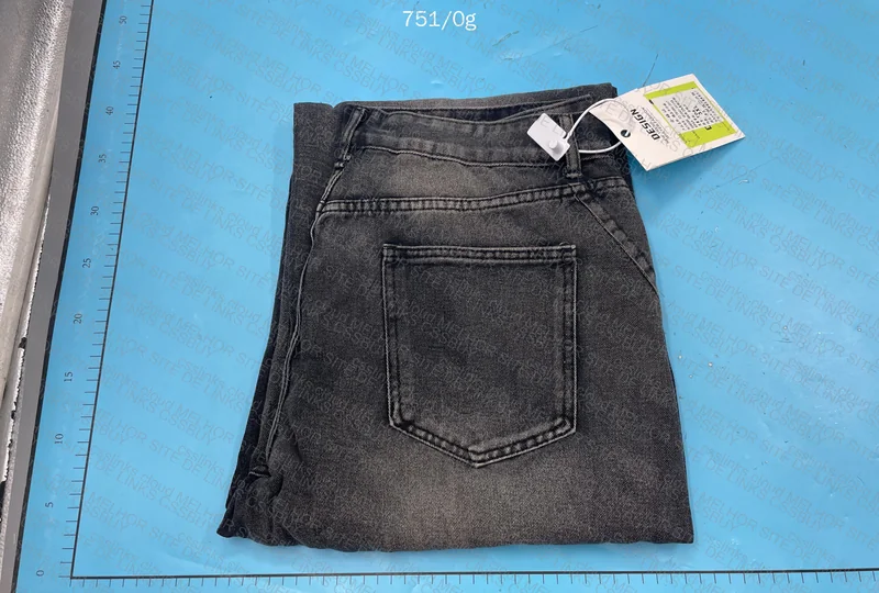 Black Straight Washed Pants 3