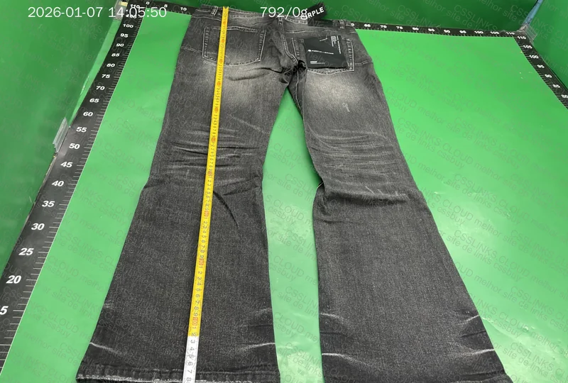 Purple Jeans Flare Pants (with measurements) 2