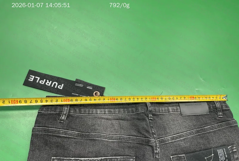 Purple Jeans Flare Pants (with measurements) 4