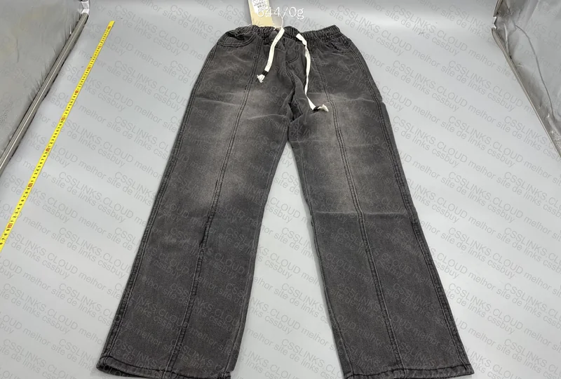 Gray Straight Pants
