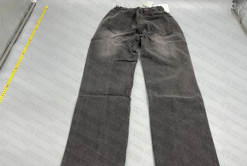 Gray Straight Pants 4