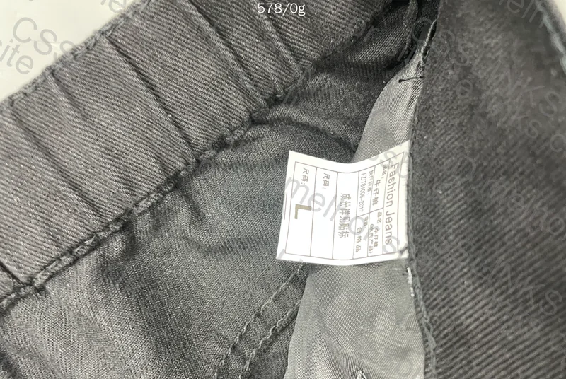 Black Straight Pants 33Y 3