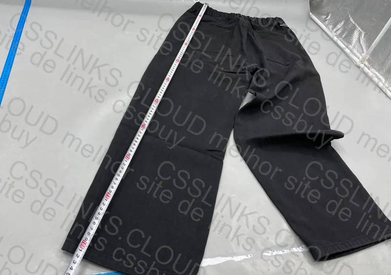Black Straight Pants 33Y 5