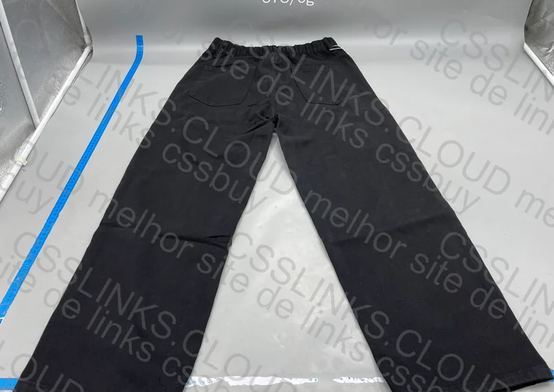 Black Straight Pants 33Y 6