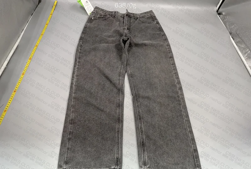 Black Straight Pants with Measurements